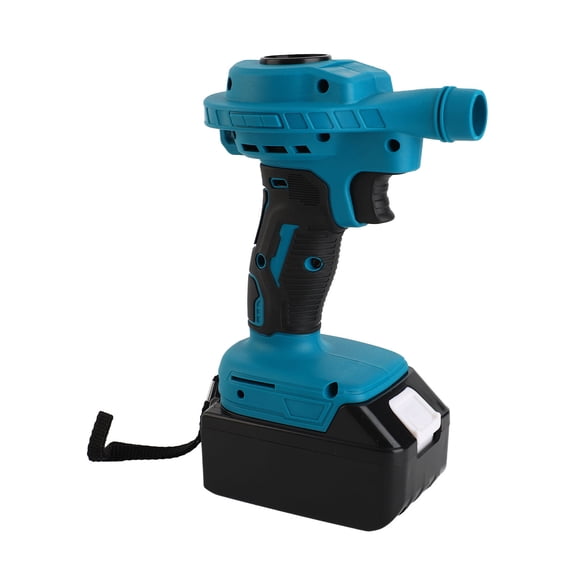 YAHHU Cordless Dust Blower 18V Handheld Mini Rechargeable High Volume Power Inflator Electric PC Cleaning Air Duster for Leaf Sawdust Keyboard US Plug (11.42 inches / 29.0 cm)