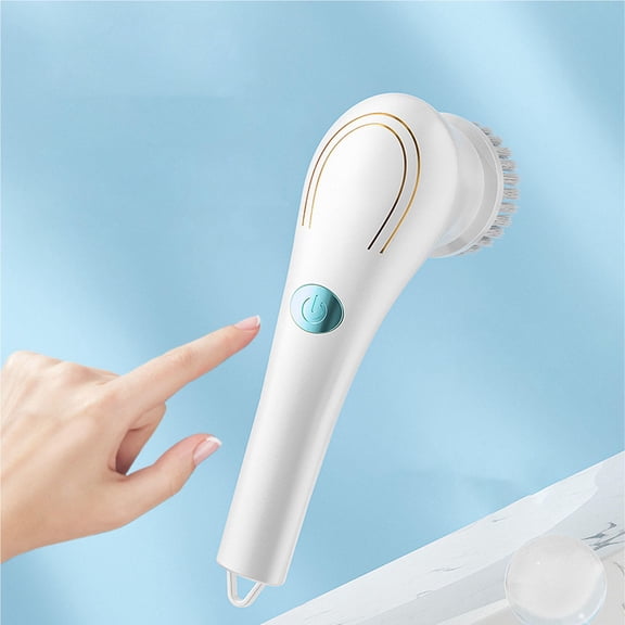 YAHHU Cordless Electric Scrubber 5Head Handheld Brush, 3Hour Battery, 31inlb Torque, 360 Rotation, Ideal for Kitchen, Bathroom, Sofa & Carpet