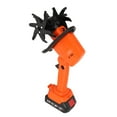 thumbnail image 1 of YAHHU Cordless Tiller Cultivator, 21V 1.5Ah Battery Handheld Garden Cultivator, 4-Row Tines, 4-Inch / 10.16 cm Width, 235RPM Electric Yard Tiller, EU Plug, 1 of 9