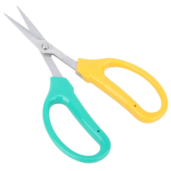 YAHHU Curved Blade Grape Pruning Shears - Professional Stainless Steel Bonsai Shears and Garden Fruit Picking Scissors for Precise Trimming, 6.3 inches / 16 cm Total Length