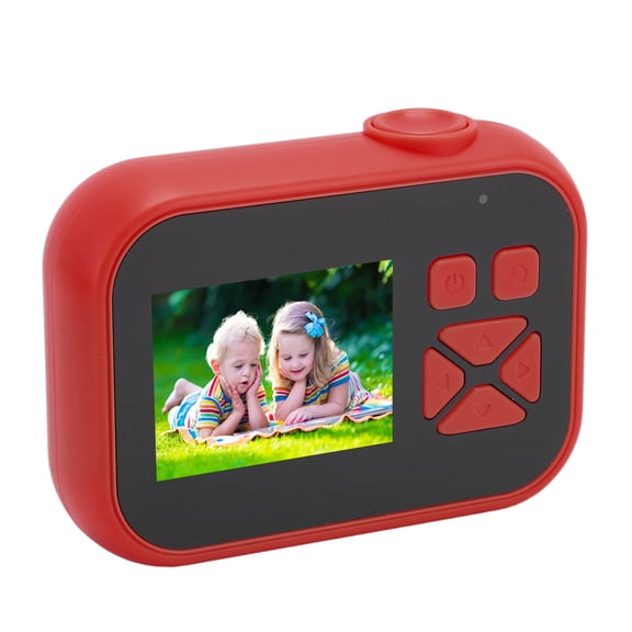 YAHHU Cute Digital Camera 24MP HD 4X Digital Zoom Water Resistant Shockproof Autofocus Compact Camera with 2.0 Inch Screen (5.1 cm) for Kids Birthday Gifts, Red