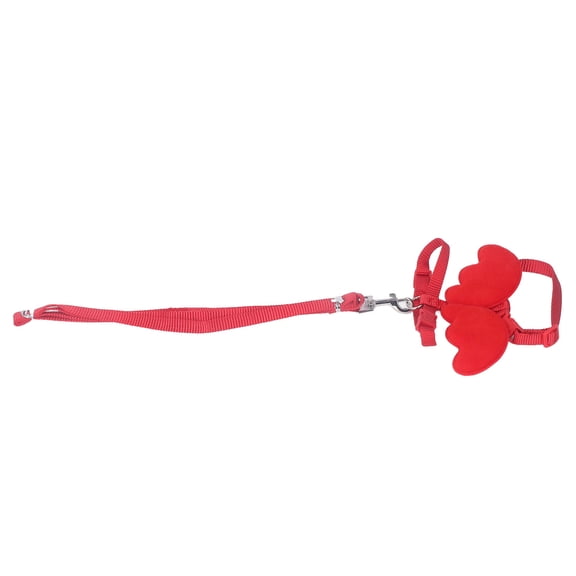 YAHHU Cute Duck Harness Leash Set Adjustable Angel Wing Traction Rope for Poultry Chicken Training Red Size S (10 inches / 25.4 cm) Breathable Material