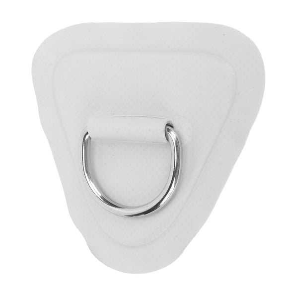 YAHHU D Ring Patch Triangle PVC Stainless Steel Rope Buckle for Inflatable Boat Kayak Dinghy SUP Marine Watercraft Replacement Accessory Attachment, Grey