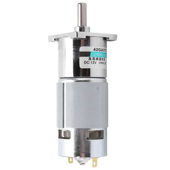 YAHHU DC Gear Motor Mini Low Speed CW CCW Permanent Magnet Automated Industry 12V XD-42GA775 20 rpm/min