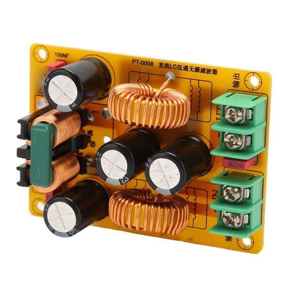 YAHHU DC LC Low Pass Power Filter 50V 10A Electromagnetic Interference FR4 Board for Vehicle Motorcycle [cite: 8, 12]
