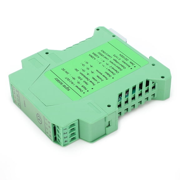 YAHHU DC Signal Isolator Current Transmitter Circuit Protection 1 Input 2 Output 0-5V to 4-20mA[cite: 1]