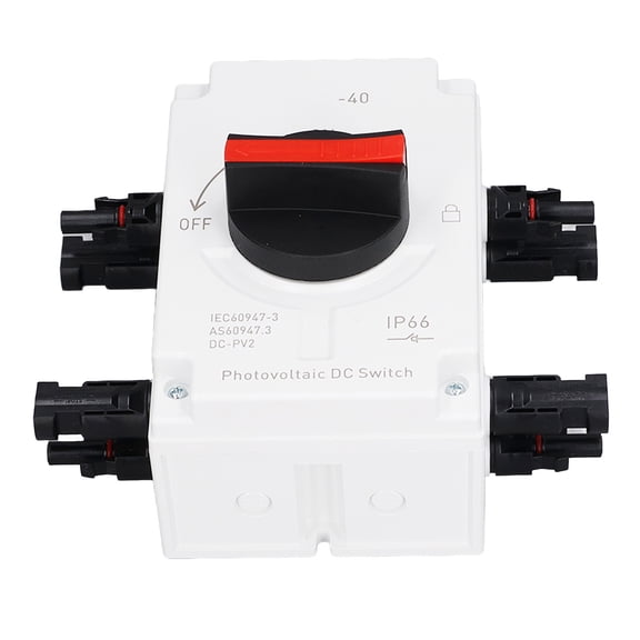 YAHHU DC1200V 32A 4P PV DC Isolation Switch 2 in 2 Out IP66 Waterproof Solar Sink Load Transfer Switch