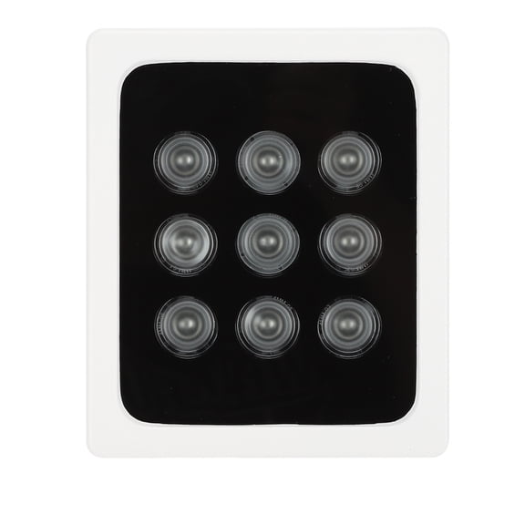 YAHHU DC12V 9-LED IR Infrared Fill Lamp IP66 Waterproof Security Light for CCTV Camera, 9W 90 Degree Beam Angle, 5.5 inches / 14 cm