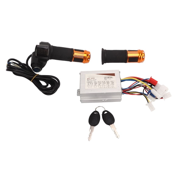 YAHHU DC48V 800W Brushed DC Motor Speed Controller With Gold All Purpose Twist Grip for Electric Bike