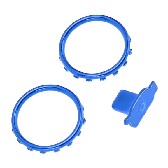YAHHU Decorative Accent Rings for Xbox Elite Series 2 Controller Matte Chrome Switch Buttons Replacement Parts Blue 9 inches / 22.8 cm[cite: 1]