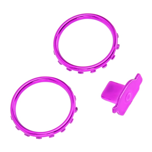 YAHHU Decorative Accent Rings for Xbox Elite Series 2 Controller Matte Chrome Switch Buttons Replacement Parts Purple 9 inches / 22.8 cm[cite: 1]