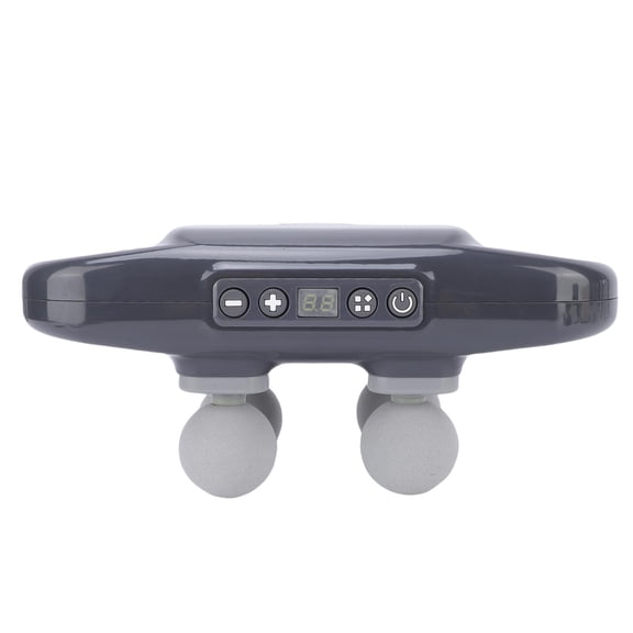 YAHHU Deep Tissue Massage Gun 20 Strength Levels 6 Modes Electric Body Massager for Legs Arms Waist 4 Heads Gray
