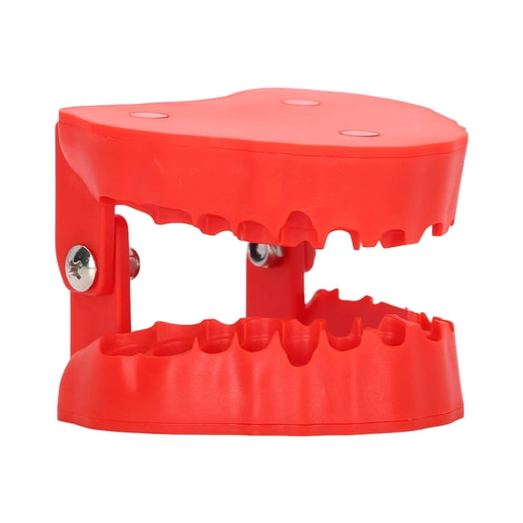 YAHHU Denture Drill Bit Holder 28 Drill Bits Organizer Portable Denture Bit Holder with Magnet Red Storage 11 inches / 27.9 cm Tool Box