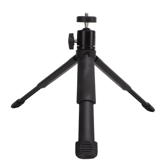 YAHHU Desktop Tripod 2 Sections Retractable Mini Stand for Live Streaming, 6.8 inches / 17.3 cm Storage Height, Lightweight Phone Holder