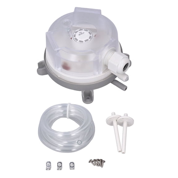YAHHU Differential Pressure Switch Furnace Vent Adjustable Overheating Protection 1000-5000pa LF32 (4.33 inches / 11 cm)