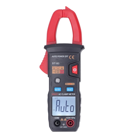 YAHHU Digital Clamp Meter Multifunctional AC DC Voltmeter Smart Auto NCV Multimeter for Voltage Measurement High Precision Handheld Tester Tool Includes Probes and Storage Bag 9.06 inches / 23 cm