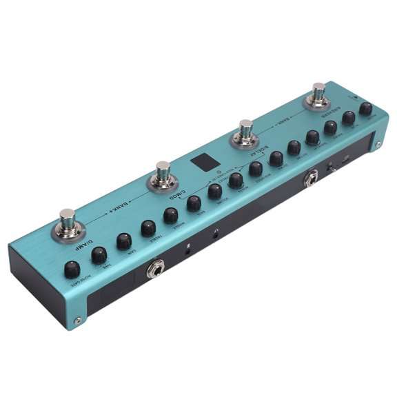 YAHHU Digital Electric Guitar Effector Multi Effects Pedal Processor with 36 Editable Presets Reverb Delay MOD AMP Built-in Battery for Studio & Live Performance (13.78 inches / 35.00 cm)