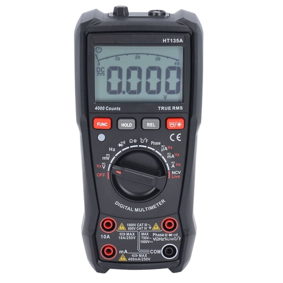 YAHHU Digital Multimeter 4000 Counts Multifunctional Automatic Smart Anti Burning Ohm Volt Amp Meter[cite: 1]