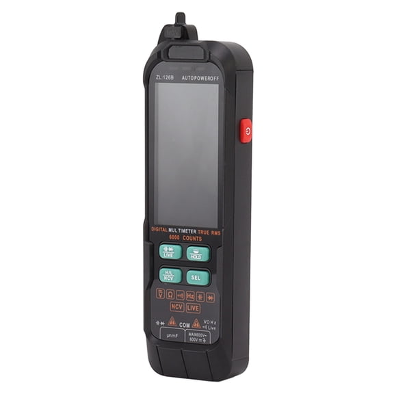 YAHHU Digital Multimeter Tester Large Backlit Screen Portable Smart AC DC Current Voltage Meter 600V