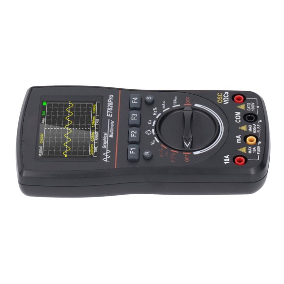 YAHHU Digital Oscilloscope Multimeter 2-in-1, 50Msps 10MHz Analog Bandwidth 2.4-Inch / 6.1 cm Color Screen Handheld Tester