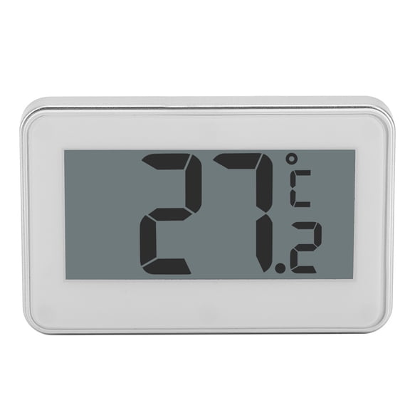 YAHHU Digital Refrigerator Thermometer with Large LCD Display - High Accuracy Fridge Freezer Monitor -20C to 60C (-4F to 140F) for Food Safety and Home Kitchen Use (1 Pack) 2.68 x 1.69 x 0.39 in