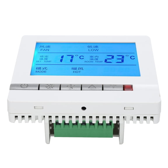 YAHHU Digital Smart Thermostat for Home AC180-260V Air Conditioner Backlit LCD Display Temperature Controller 3.4x3.4 Inches Dual Unit (8805F)
