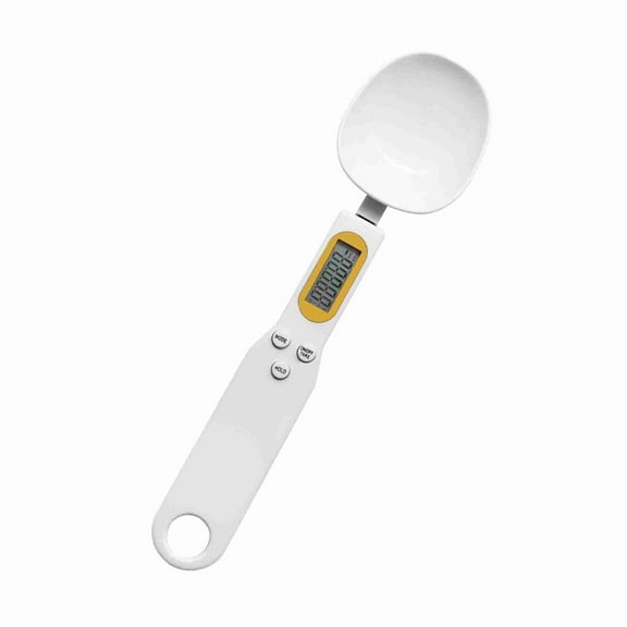 YAHHU Digital Spoon Scale for Kitchen 500g / 0.1g High Precision Portable Electronic Mini Food Scale with LCD Display Unit Switchable Data Lock Tare Function for Cooking Baking