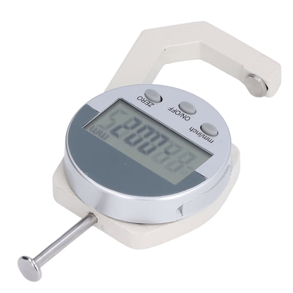 YAHHU Digital Thickness Gauge Meter Mini Portable LED Display 0 to 25.4mm / 0 to 1 Inch Multifunctional Measurement Tool for Leather Paper Cloth Aluminum Construction