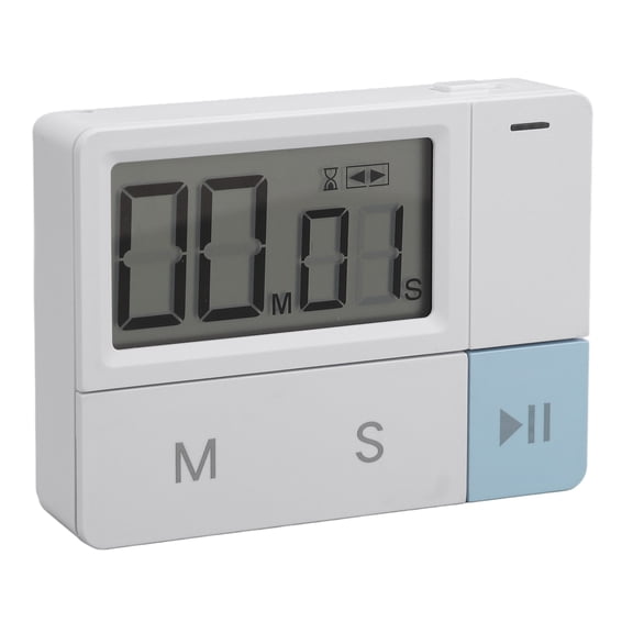 YAHHU Digital Timer for Teachers Kids Magnetic Countdown Countup Stopwatch Classroom Kitchen Timer with 32s Alarm for Cooking Baking Exercise White 3.94 inches / 10 cm