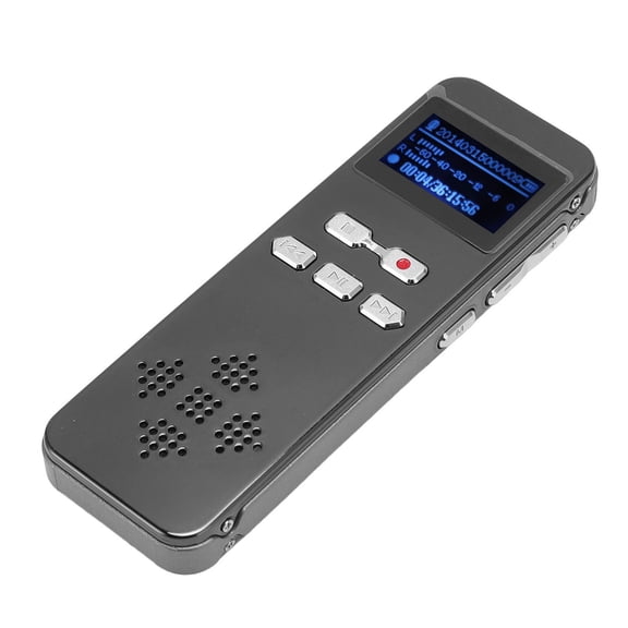 YAHHU Digital Voice Recorder Dual Mic Stereo Sound Professional Noise Reduction Password Function MP3 Recorder for Lecture Interview 16G (5.91 inches / 15.0 cm)