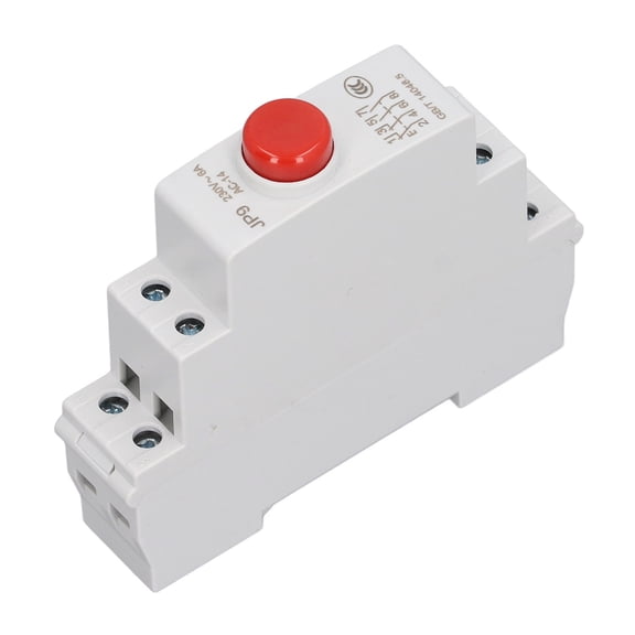YAHHU Din Rail Push Button AC230V 2NO 2NC Switch for Magnetic Starter Contactor Electrical Line Control JP9 Red