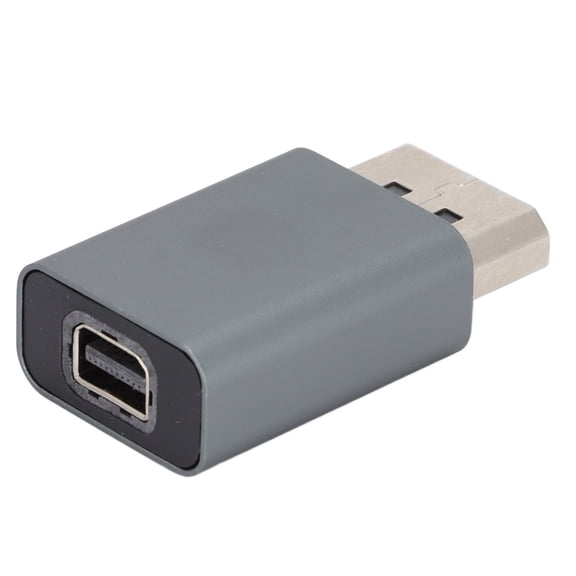 YAHHU DisplayPort Adapter Aluminum Alloy DP Male to Mini DP Female Video Connector 4K HD Resolution Support - 2.76 inches / 7 cm