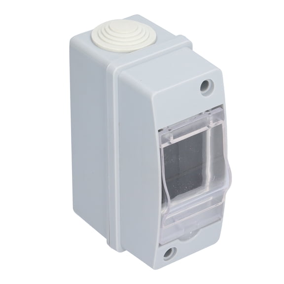 YAHHU Distribution Protection Box Waterproof Transparent Circuit Breaker Cover for Outdoor Electrical Panel Junction 2-Way 4.7 inches / 12 cm IP65 Rating Heavy Duty PC Rubber Housing[cite: 1]