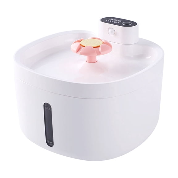 YAHHU Dog Cat Water Fountain Wireless Automatic Pet Water Fountain 2.6L Large Capacity with 3 Modes 5 Stage Filtration Quiet Pump
