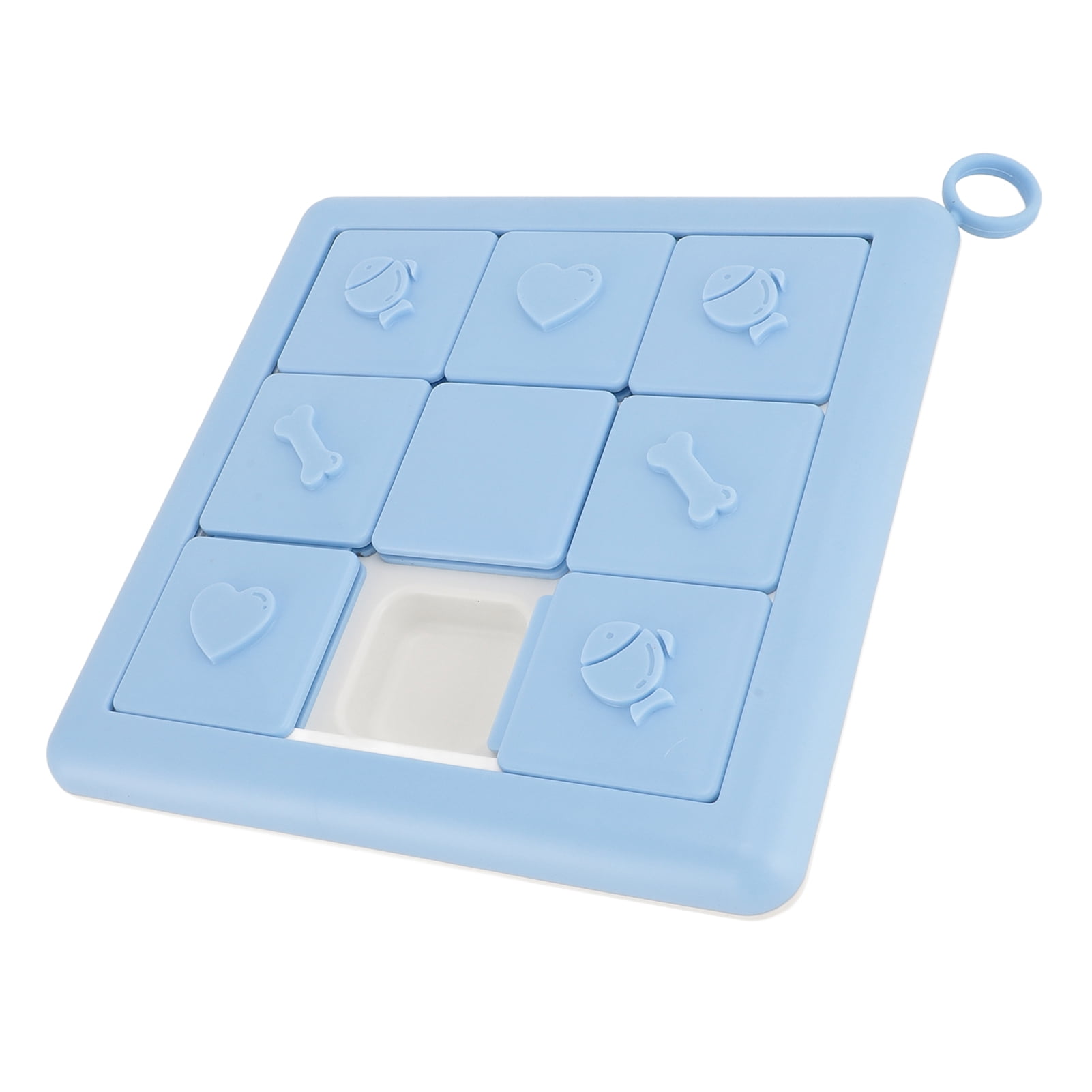 YAHHU Dog Slow Feeder Bowl Puzzle Toy Educational Interactive Stress Relief Food Dispenser for Home Indoor, Durable Pet Snuffle Mat for Mental Stimulation, Blue (10 inches / 25.4 cm)