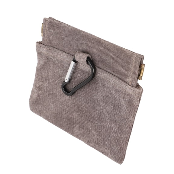 YAHHU Dog Treat Pouch Portable Canvas Dog Food Storage Bag Anti Lost Pet Training Snack Bag for Outdoor Travel Grey 4.92 inches / 12.5 cm Lightweight Durable Treat Dispenser Container
