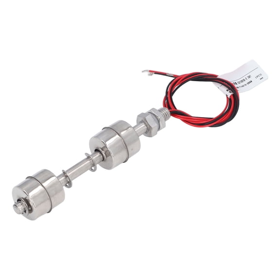 YAHHU Double Ball Float Switch 4.72 inches / 120mm Stainless Steel Liquid Water Level Sensor Controller with 15.75 inches / 400mm Wire 0-220V Wide Voltage Application Heavy Duty Industrial