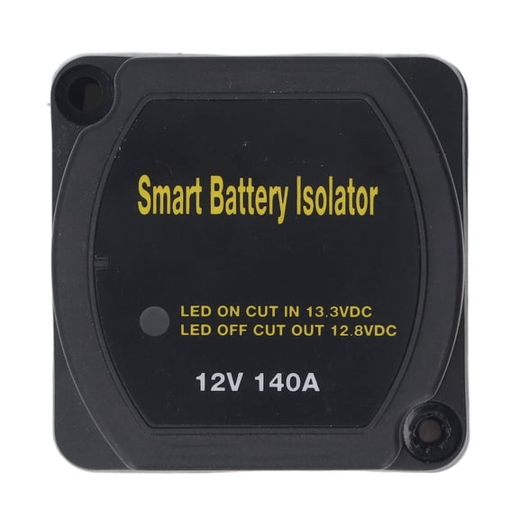 YAHHU Double Battery Isolator DC12V 140 AMP Smart Automatic Disconnect Battery Charger Relay for Trucks RVs ATVs UTVs Boats (8 inches / 20.3 cm) Upgrade