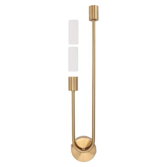 YAHHU Double Head G9 LED Bulb Wall Lamp Holder Ironcraft Wall Sconce with Lampshade for Living Room Bedroom, 21.7 inches / 55 cm, 85-265V