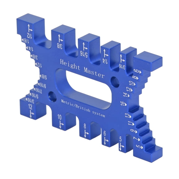 YAHHU Dovetail Jig Tenon Caliper High Accuracy Laser Scales Router Saw Measuring Ruler Blue