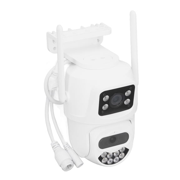 YAHHU Dual Lens WiFi Security Camera HD Night Vision Remote Control Surveillance Outdoor Camera with US Plug, App Control for Android & iOS (6.69 inches / 17 cm length)[cite: 1]