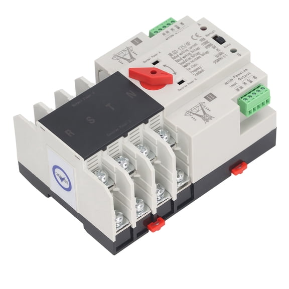 YAHHU Dual Power Automatic Transfer Switch 100A 4P AC 110V Millisecond Fast Switching Controller For Home Backup Power Supply Circuit Selector Switch Equipment