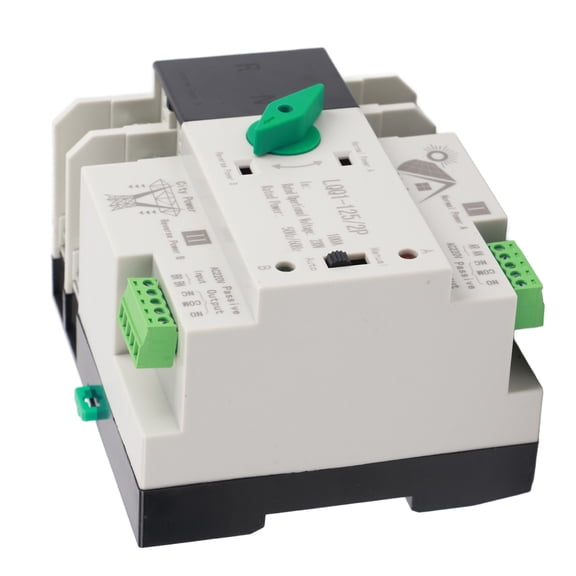YAHHU Dual Power Automatic Transfer Switch 2P AC230V 100A Millisecond Fast Circuit Controller for Household Photovoltaic Solar Power System Electrical Equipment