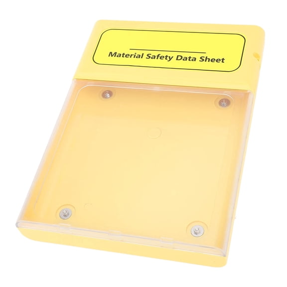 YAHHU Durable Visual Document Storage Box Waterproof, DustProof, Magnetic Lock, Ideal for MSDS & Industrial Files