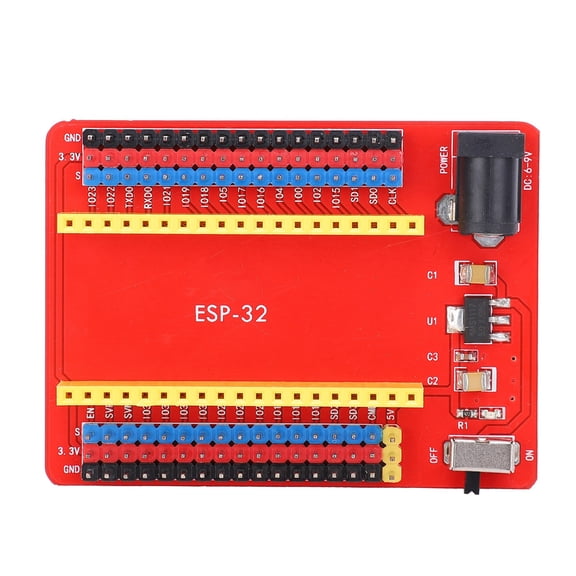 YAHHU ESP32-IO Development Expansion Board Module Programming Learning I/O Shield Component with WiFi Bluetooth for Arduino IoT Project 8.00x6.00x2.00 inches / 20.3x15.2x5.1 cm