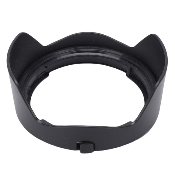 YAHHU EW-65B Reversible Camera Lens Hood Shade Protector for Canon RF 24mm F1.8 Macro IS STM Lens, Includes 43mm Front Cap & Strap, Anti-Glare Accessories (1.69 inches / 43 mm) Black