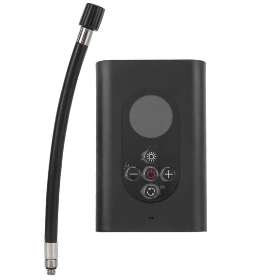 YAHHU Electric Air Pump Portable Wireless USB Rechargeable Smart High Pressure Inflator Pump with LCD Display LED Light, Black