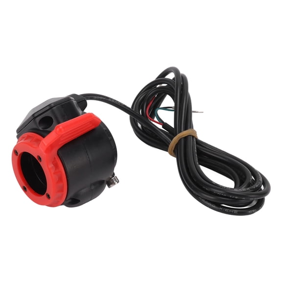 YAHHU Electric Bicycle Thumb Throttle Accelerator ABS 22mm / 0.87 inches Left Handlebar Finger Speed Control Replacement Accessory Black