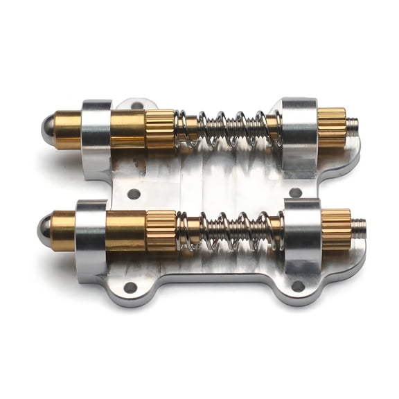 YAHHU Electric Guitar Tremolo Bridge Zero Point Return System Brass Stabilizer Stopper Balance System Double Pack Replacement Parts High Precision Tuning Accessory with Mounting Screws