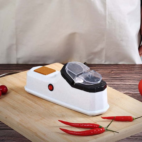 YAHHU Electric Knife Sharpener USB Powered Multi-Function Tool for Chef Kitchen Knives and Scissors 9.1 inches / 23 cm